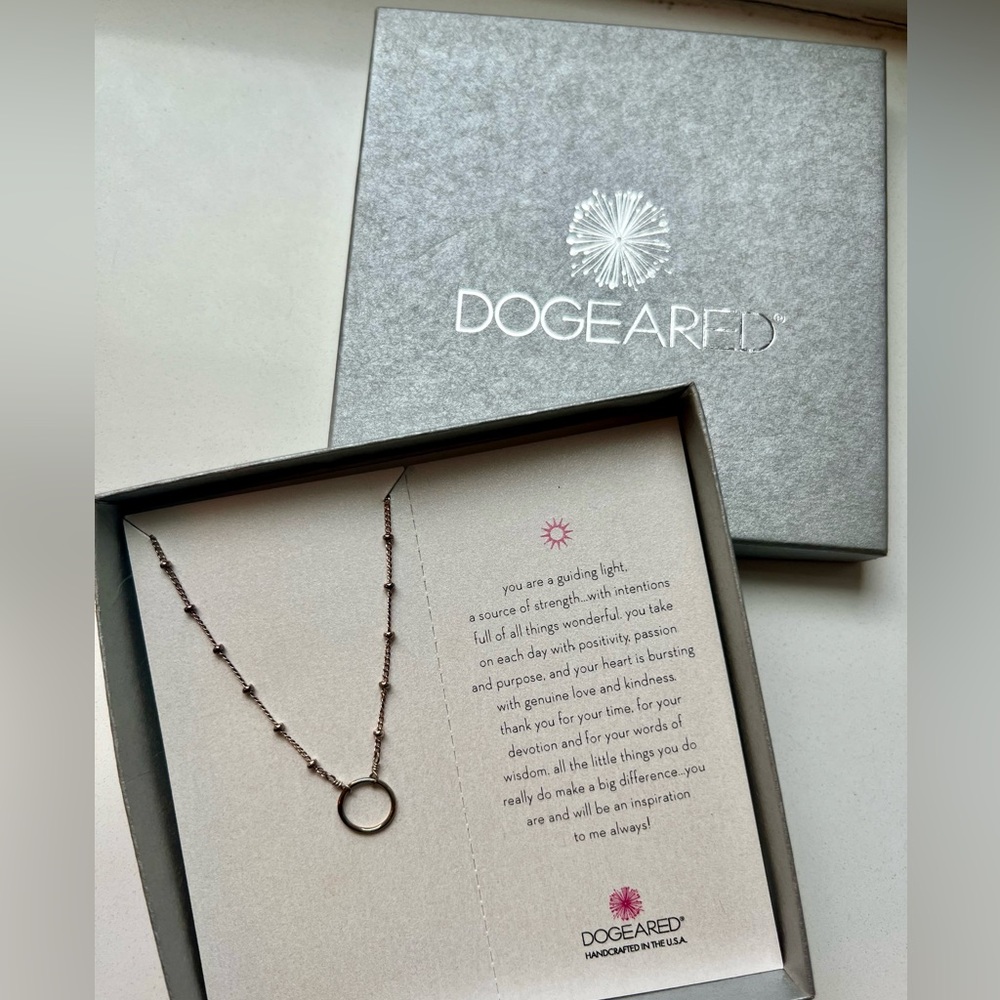 Dogeared Silver Necklace - never worn & in original packaging, 16”